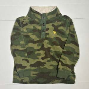 Carter’s Baby Boys Long Sleeve Green Camo Sweatshirt Size 24M